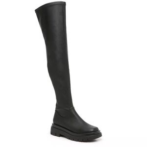 NWOT Steve Madden Black Gibbs Over The Knee Boots